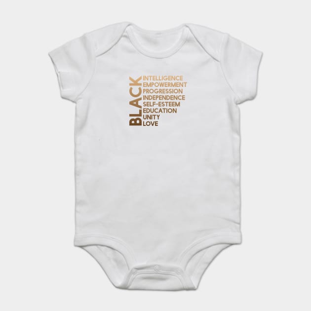 Black Power | African American | Black Lives Baby Bodysuit by UrbanLifeApparel